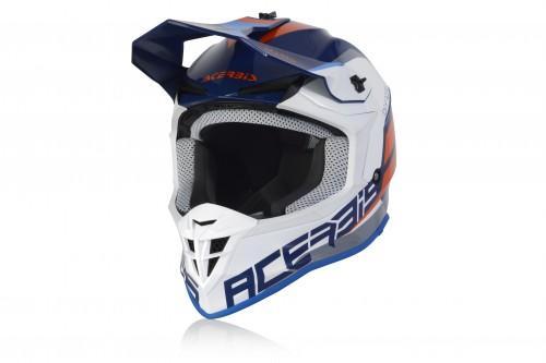 Шлем кросс ACERBIS LINEAR BLUE/WHITE