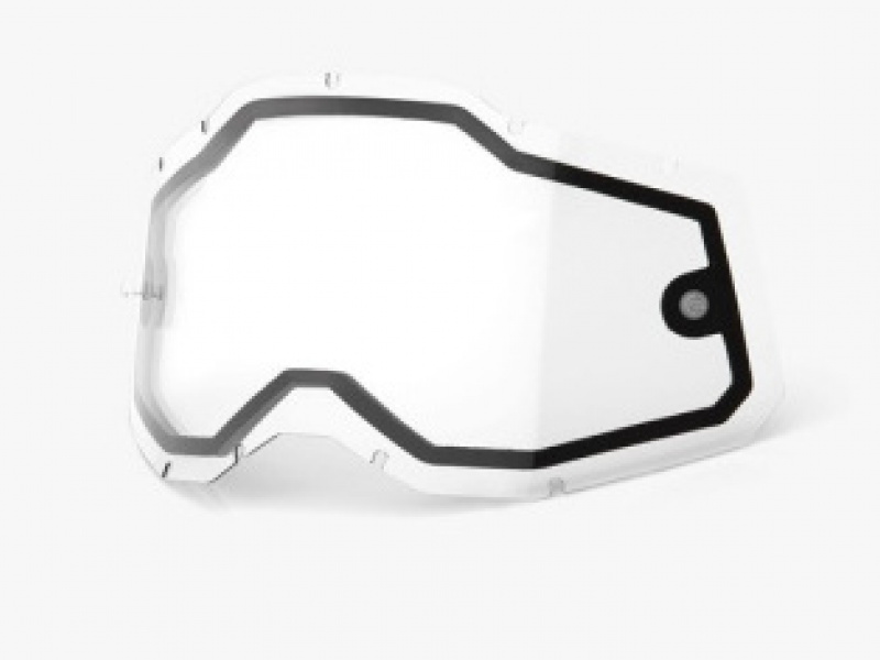 Линза двойная 100% RC2 AC2 ST2 Replacement Lens Dual Injected Clear
